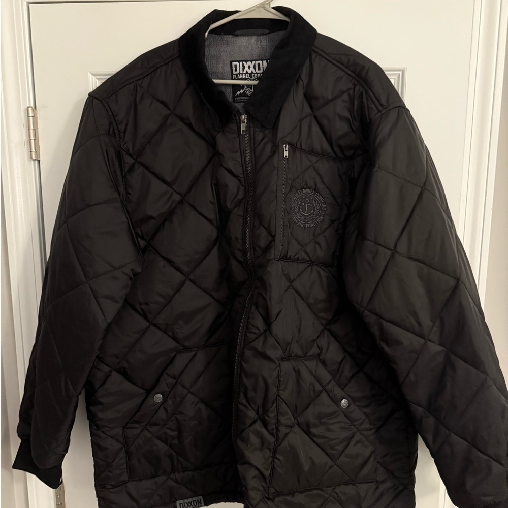 DIXXON Men's Black Quilted Puffer Jacket
